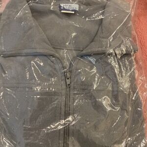 JACK FROST Full Zip jacket Men's XL L/S Sage Green Polyester Fleece NEW Vtg